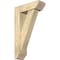 Ekena Millwork Traditional Slat Rough Sawn Bracket w/ Offset Brace, Douglas Fir, 6"W x 18"D x 30"H BKT0604X18X30TRA06RDF - alternate 1